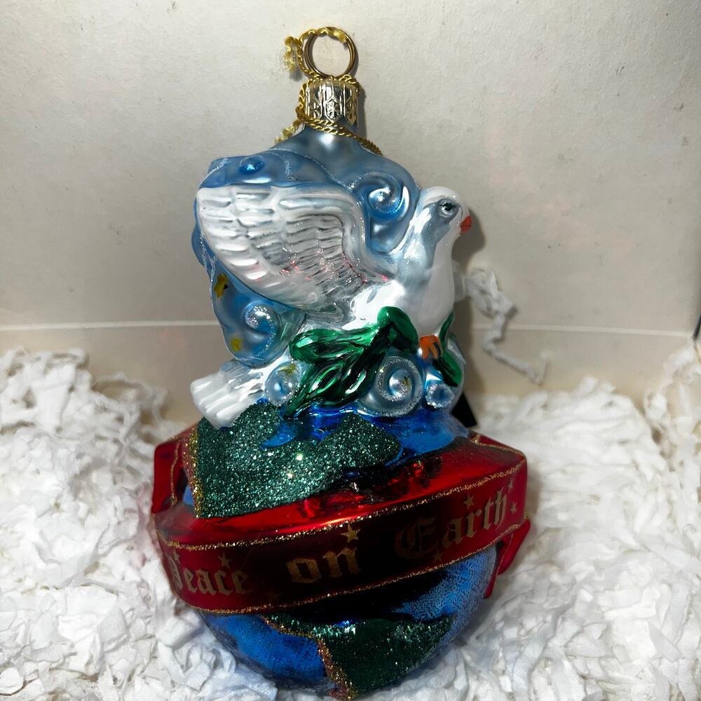 Kurt S. Adler Inc Polonaise Peace on Earth Christmas Ornament 2003 NEW in box
